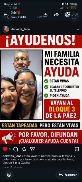Foto de Familia Ángulo, Roivany Carolina Ángulo León y sus papás