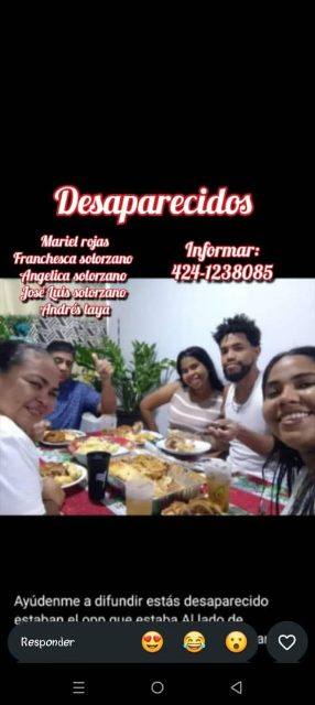 Foto de Mariel rojas, Franchesca solorzano, Angelica Solorzano, José Luis Solorzano, Andrés Laya