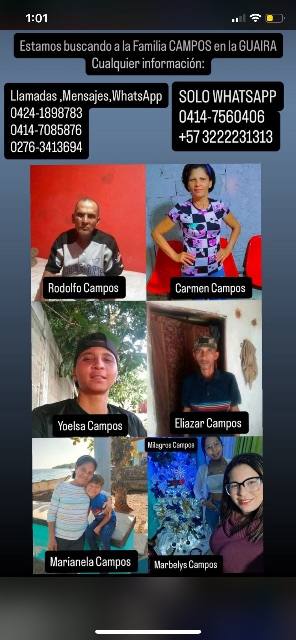 Foto de Eliezer maría yoelsa rodolfo milagros campos