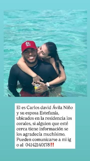 Foto de carlos Ávila y estefanía djamous