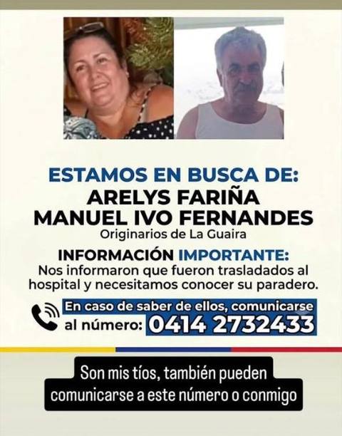 Foto de Arelys Fariña y Manuel Ivo Fernandes