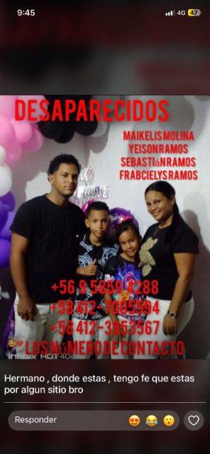 Foto de maikelis Molina, Yeison ramos, Sebastián ramos, frabcielys ramos