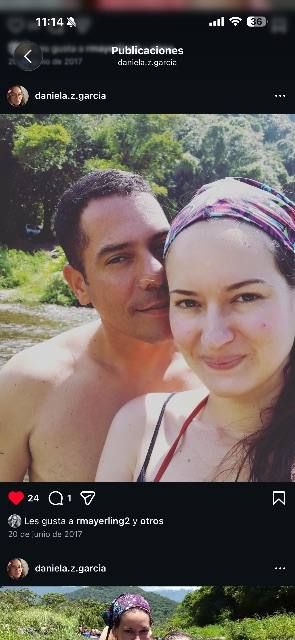 Foto de Daniela zambrano y pastor arocha