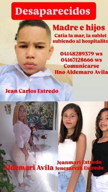 Foto de Adelmari Avila y sus hijos