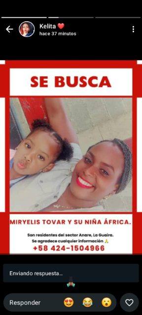 Foto de Miryelis Tovar y africa