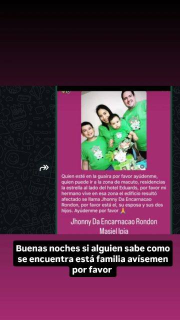 Foto de Yony encarnacao esposa masiel y hijos