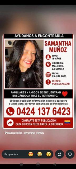 Foto de Samantha Muñoz