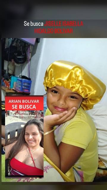 Foto de Mamá Arian bolivar e hija jiselle isabella Hidalgo Bolivar