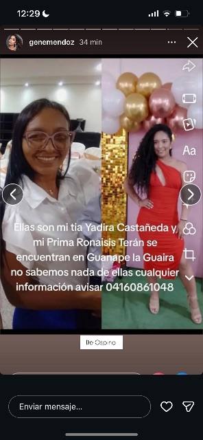 Foto de Yadira Castañedas y Ronaisis Terán