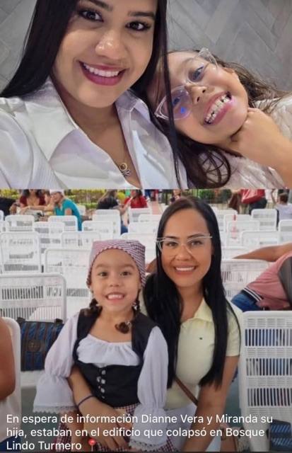Foto de Dianne Vera y su hija miranda