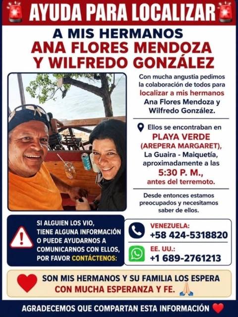 Foto de Ana flores Mendoza y Wilfredo González