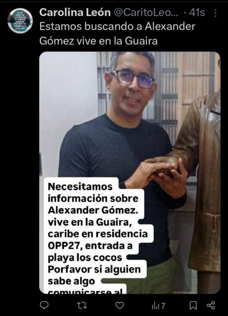 Foto de Alexander Gómez