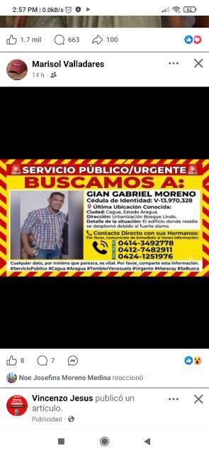 Foto de Gian Gabriel moreno