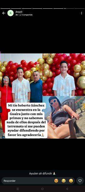 Foto de Herberti  Suárez y su familia