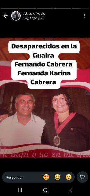 Foto de Fernando Cabrera y Karina Contreras