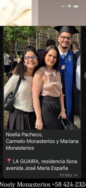 Foto de Noelia pacheco Mariana monasterios carmelo monasterios