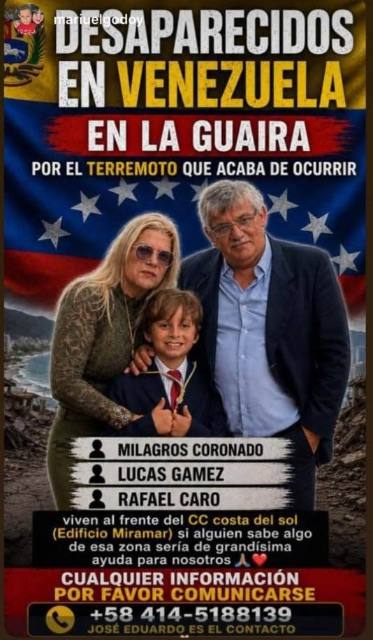 Foto de Milagros, Lucas y Rafael