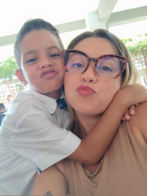 Foto de Wilmari Bastitas y su Hijo