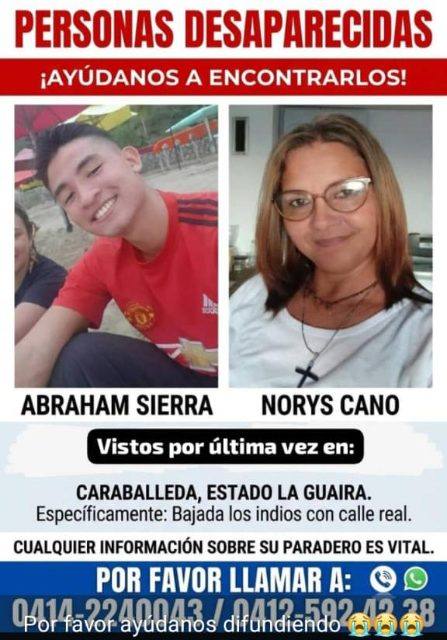 Foto de Abraham Israel Sierra Cano y Norys Cano