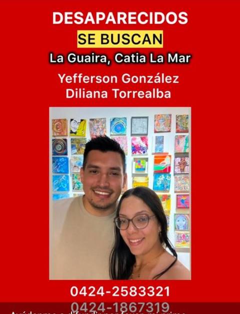 Foto de Yefferson González y Diliana Torrealba