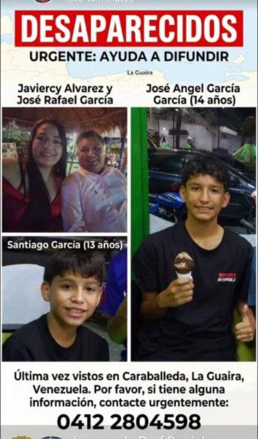 Foto de Javiercy y José Rafael García (cheo) sus hijos Santiago García José García y Derek García