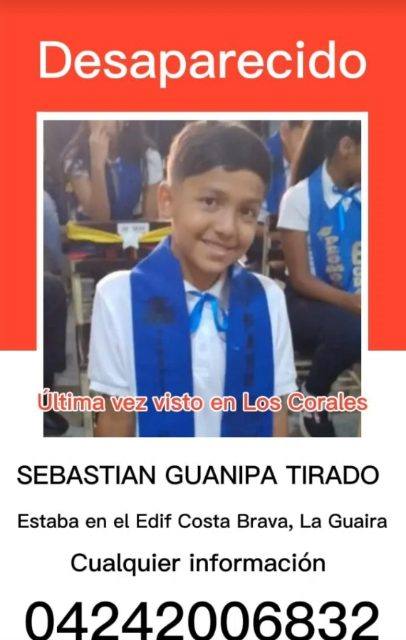 Foto de Sebastián Guanipa tirado