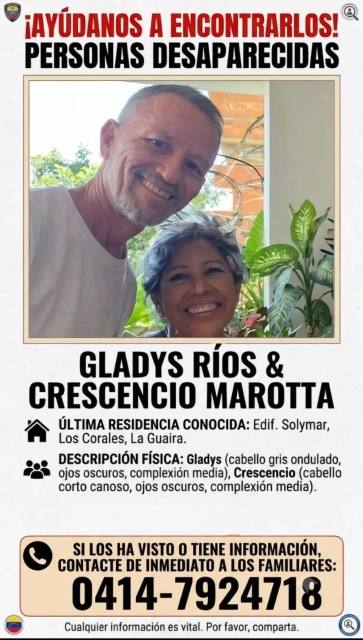 Foto de Gladys Ríos y Crescencio Marotta