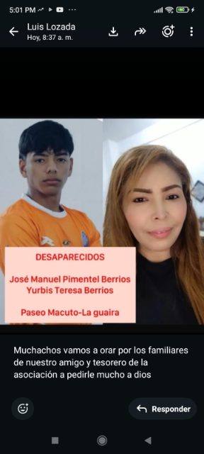 Foto de Yurbis Berrios y José Pimentel