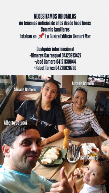 Foto de Adriana gamero Aura de Gamero Alberto Colucci Liam Colucci