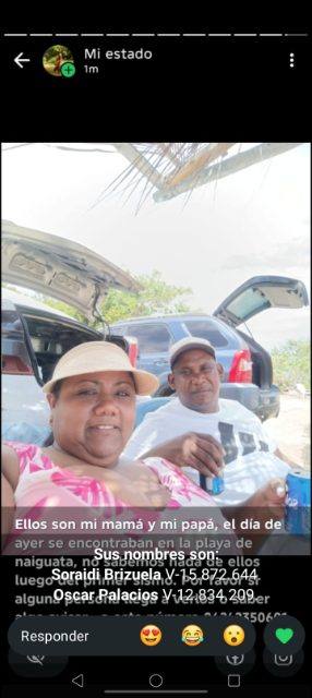 Foto de Oscar Palacios y Soraidi Brizuela