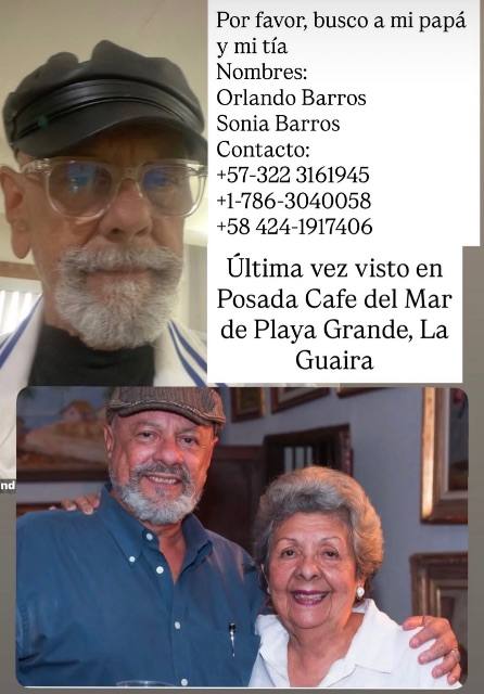 Foto de Orlando Barros y Sonia Barros