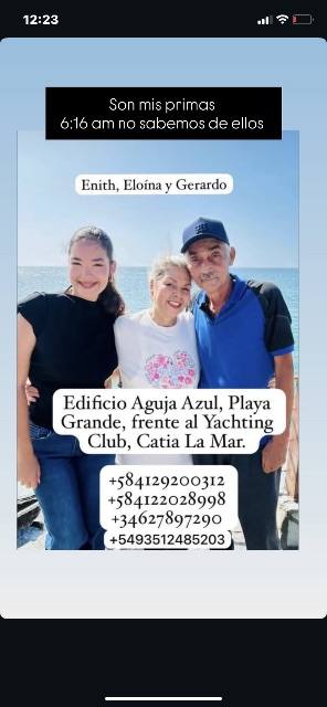 Foto de Enith, Eloína y gerardo
