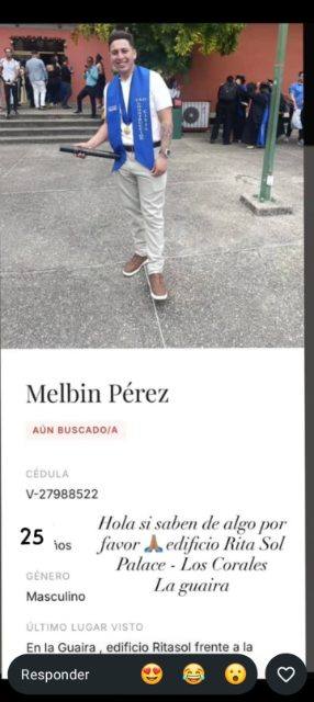 Foto de Melbin Pérez