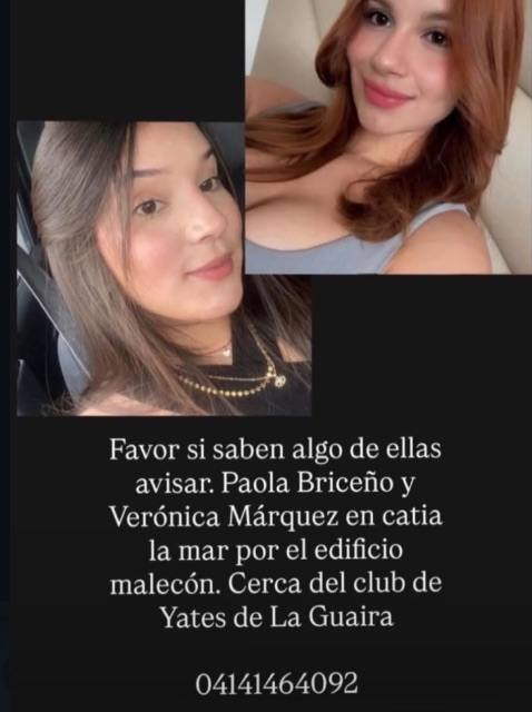 Foto de Paola Briceño y Verónica Márquez