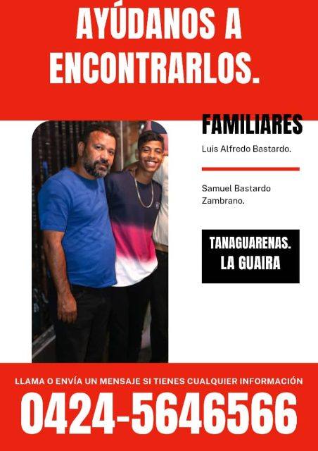 Foto de Luis Alfredo Bastado y Samuel Bastardo Zambrano