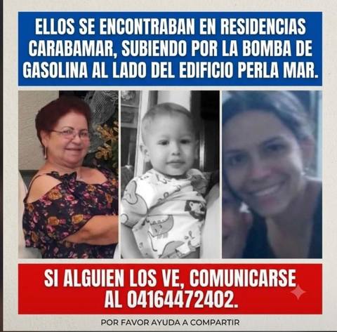 Foto de Gladys, glaimar y su bebé