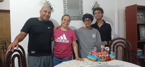 Foto de Eugenia padilla y familia