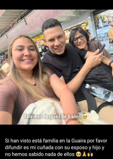 Foto de Johana dugarte, Alberto mesa y sebastian mesa