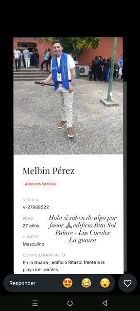 Foto de Melbin Pérez