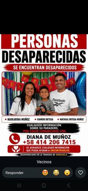 Foto de Naikarina Muños Ramon Ortega y Mathias Ortega Muños