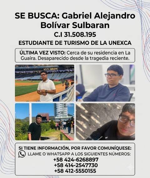 Foto de Gabriel Alejandro Bolívar sulbaran