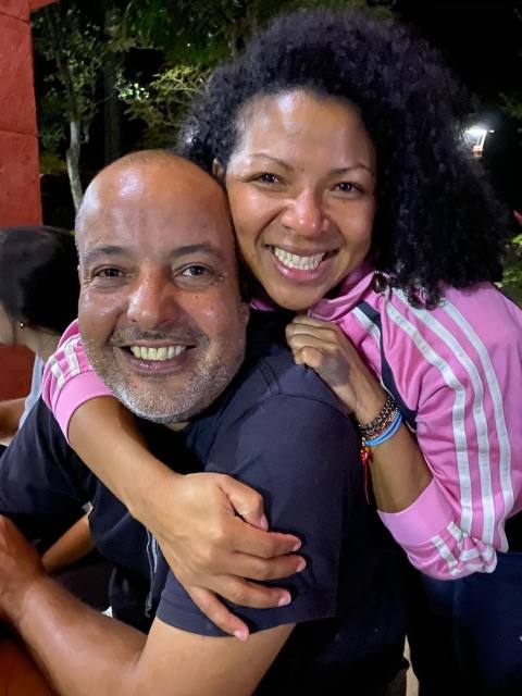 Foto de Luis de Berardinis y Ambar Rivas