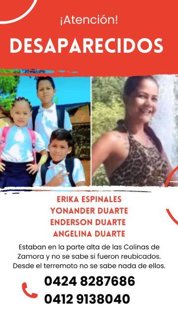 Foto de Erika Espinoza, Anderson Duarte ,Angelina fuerte, yonander Duarte