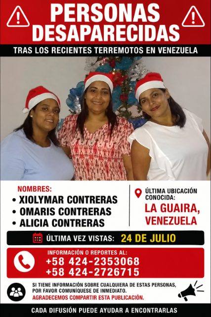 Foto de Xiolymar Contreras, Omaris Contreras y Alicia Contreras