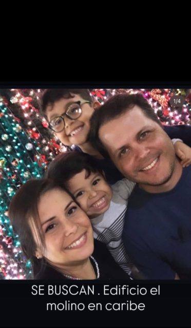 Foto de Daniel herrera, jhoana lobo y sus hijos