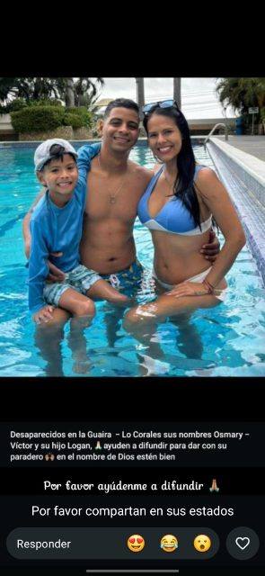 Foto de Victor osmary montilla y su hijo logan
