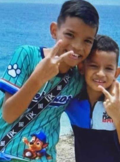 Foto de Dylan y Jeremías sulbaran hermanos