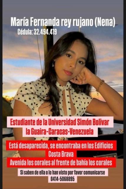 Foto de María Fernanda Rey Rujano