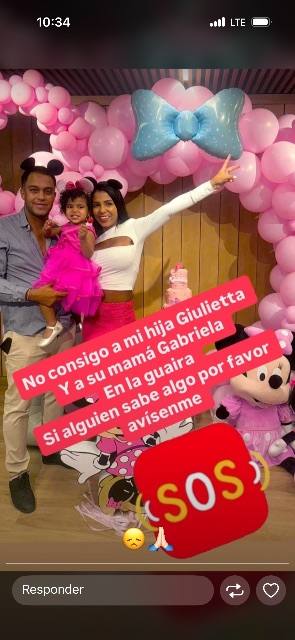 Foto de Gabriela y su hija gulietta
