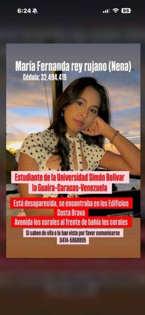 Foto de María Fernanda Rey rujano